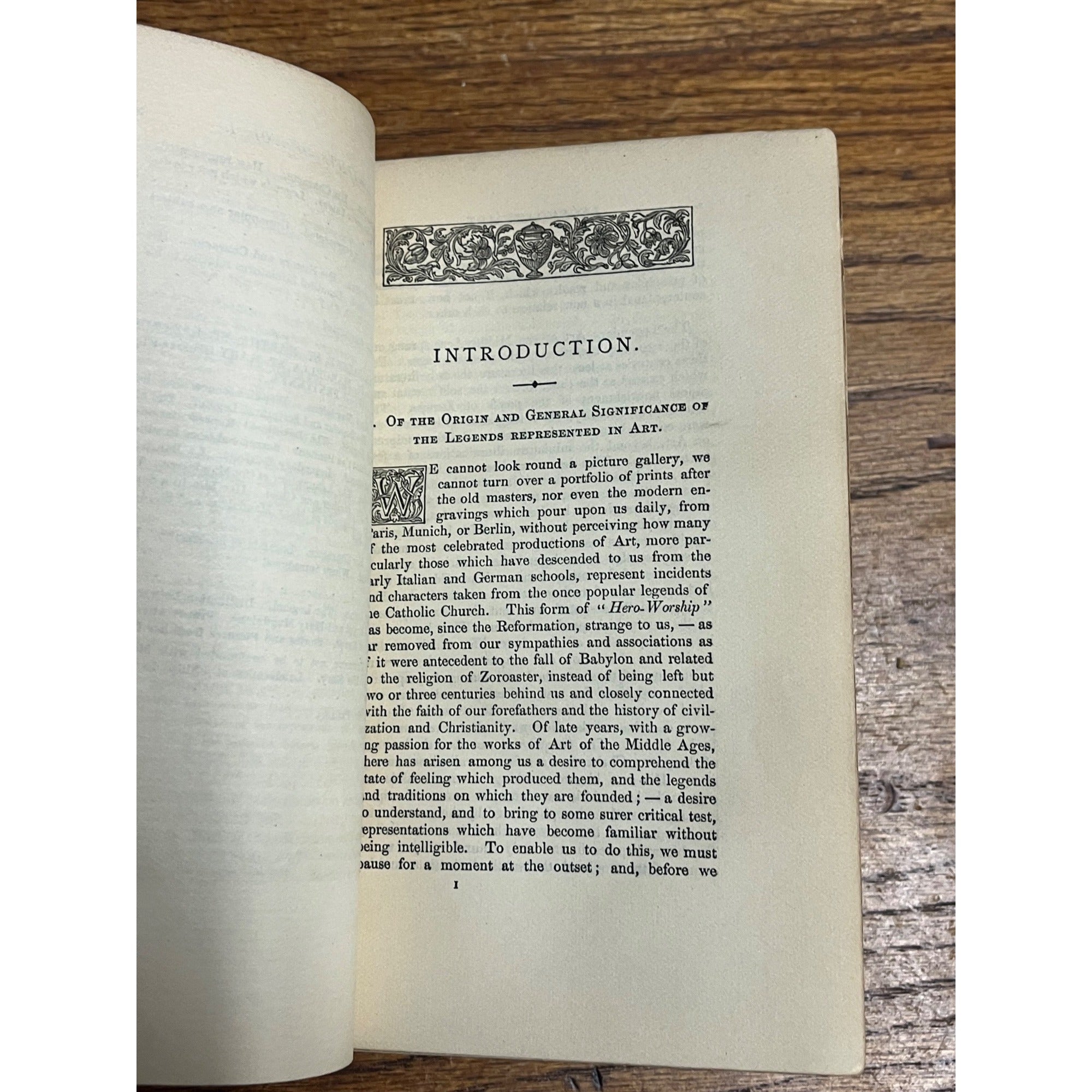 Antique 1886 Sacred and Legendary Art by Mrs. Jameson Hardcover Book Vol. 1