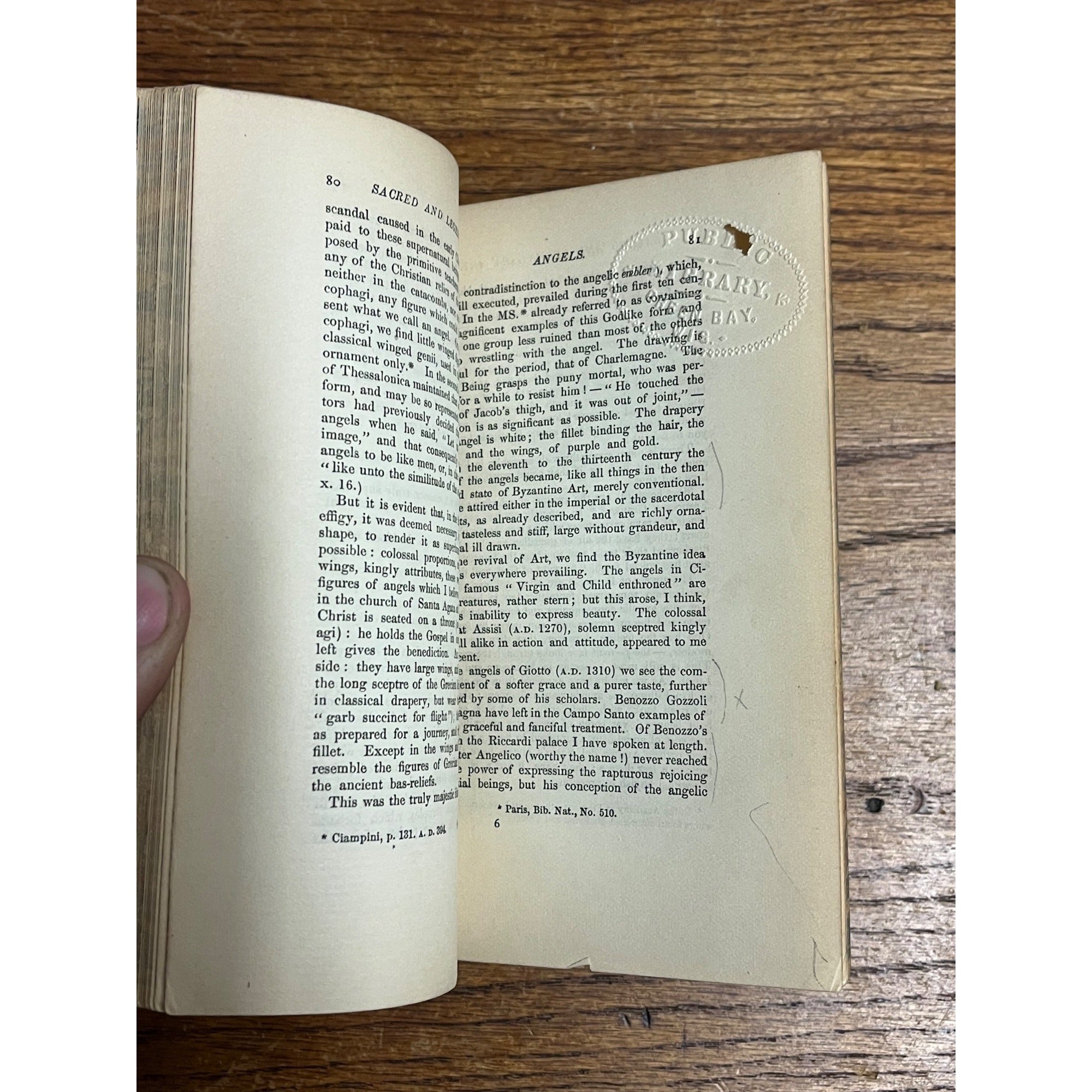 Antique 1886 Sacred and Legendary Art by Mrs. Jameson Hardcover Book Vol. 1