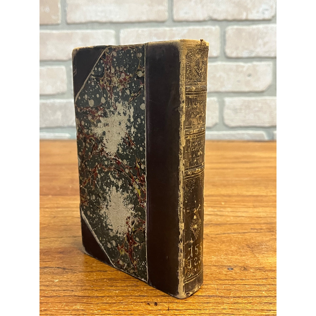 Antique 1886 Sacred and Legendary Art by Mrs. Jameson Hardcover Book Vol. 1