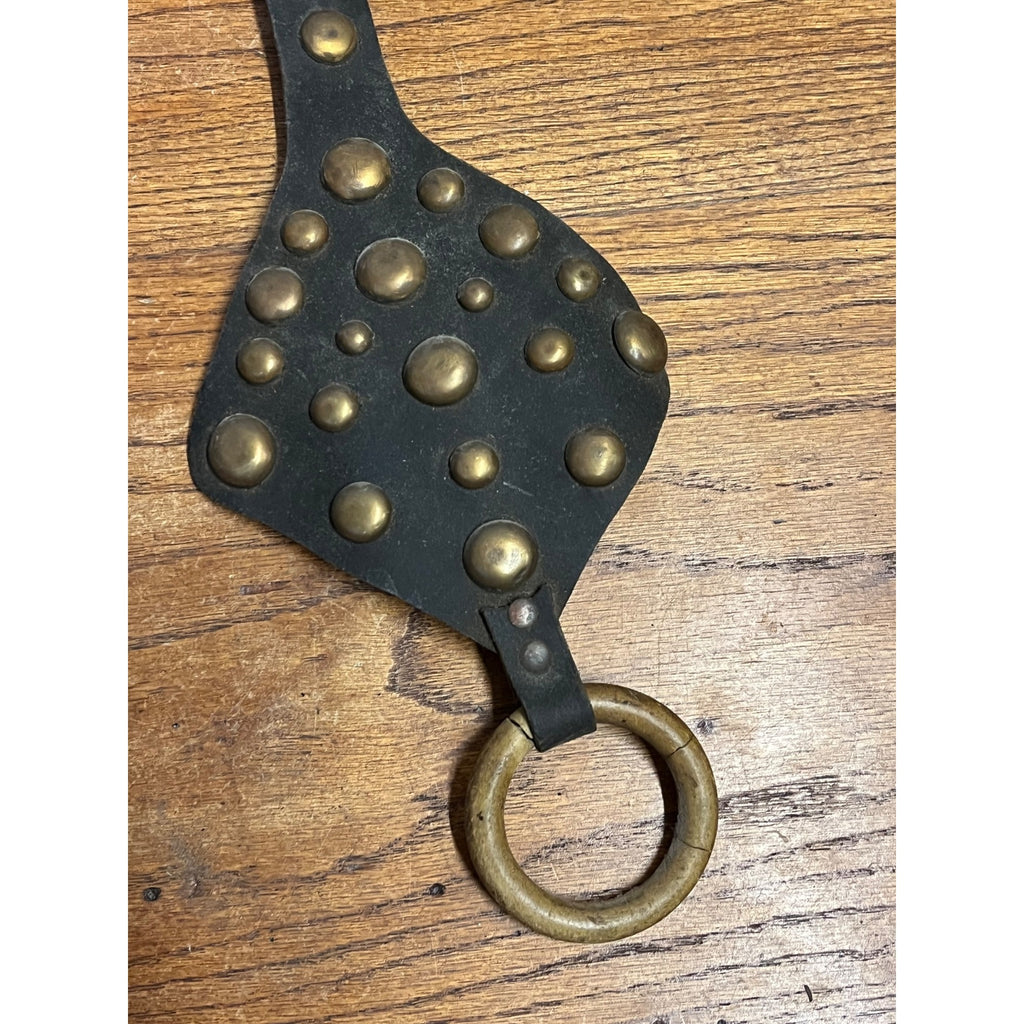 Antique Primitive Horse Studded Horse Harness Drop Western Equestrian Farmhouse