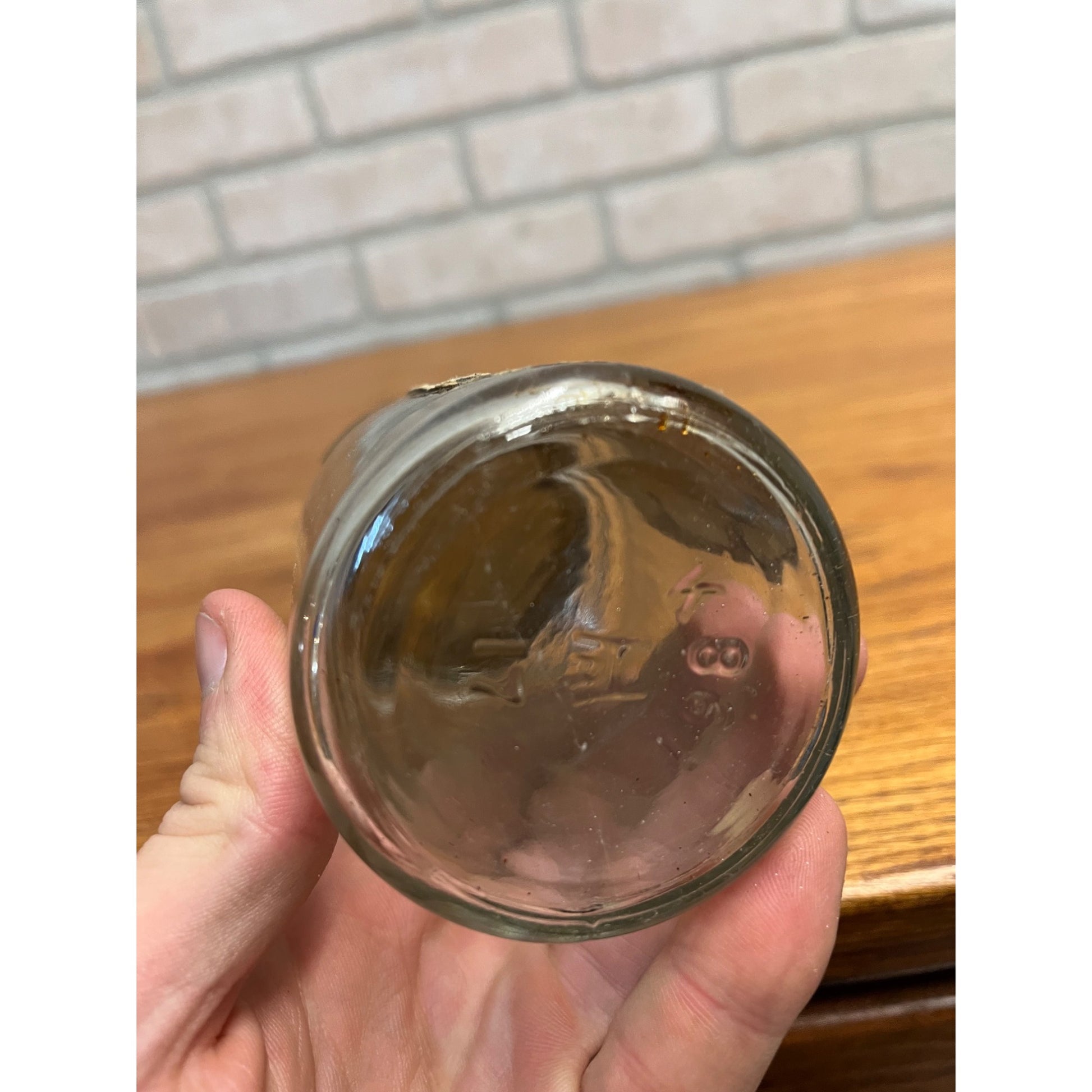 Vintage 1940s KingTaste Sauce Advertising Tin Lid Glass Jar Columbus OH