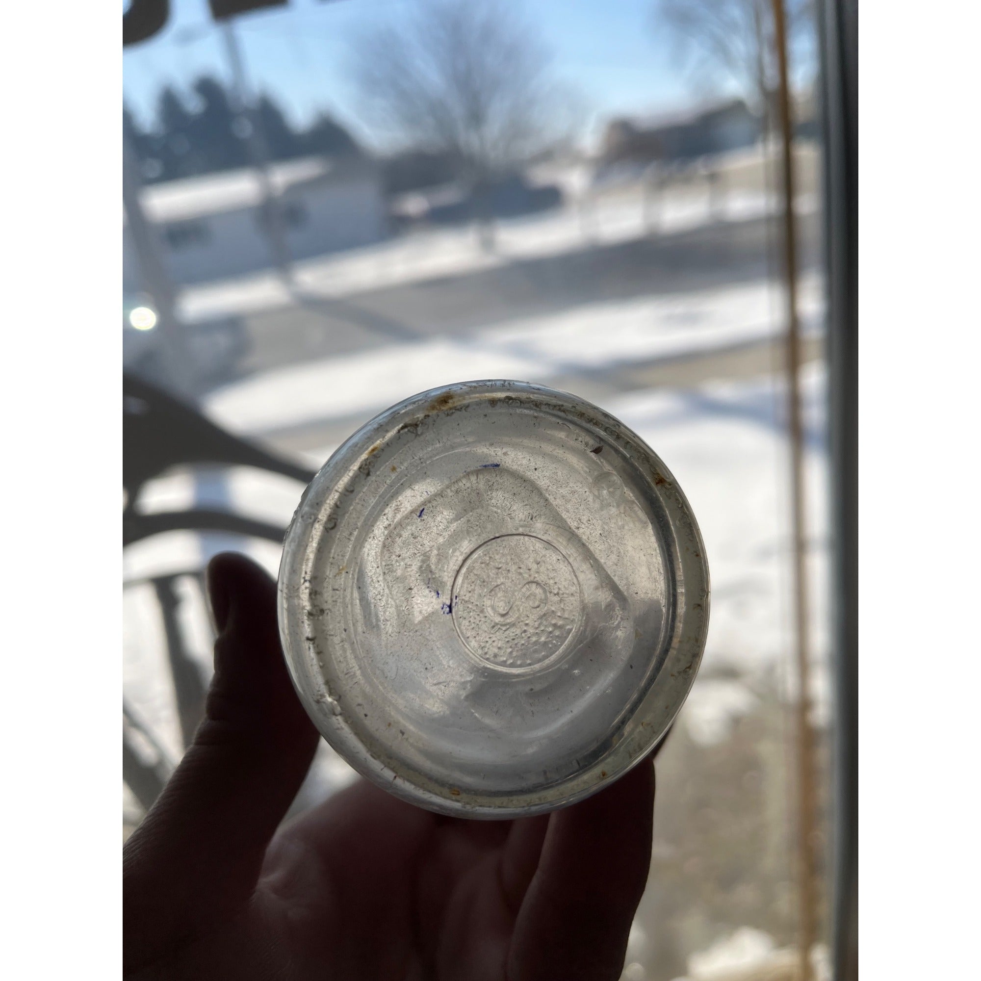 Vintage Cedarburg Dairy Co. Embossed Half Pint Milk Bottle Cedarburg, WI WIS