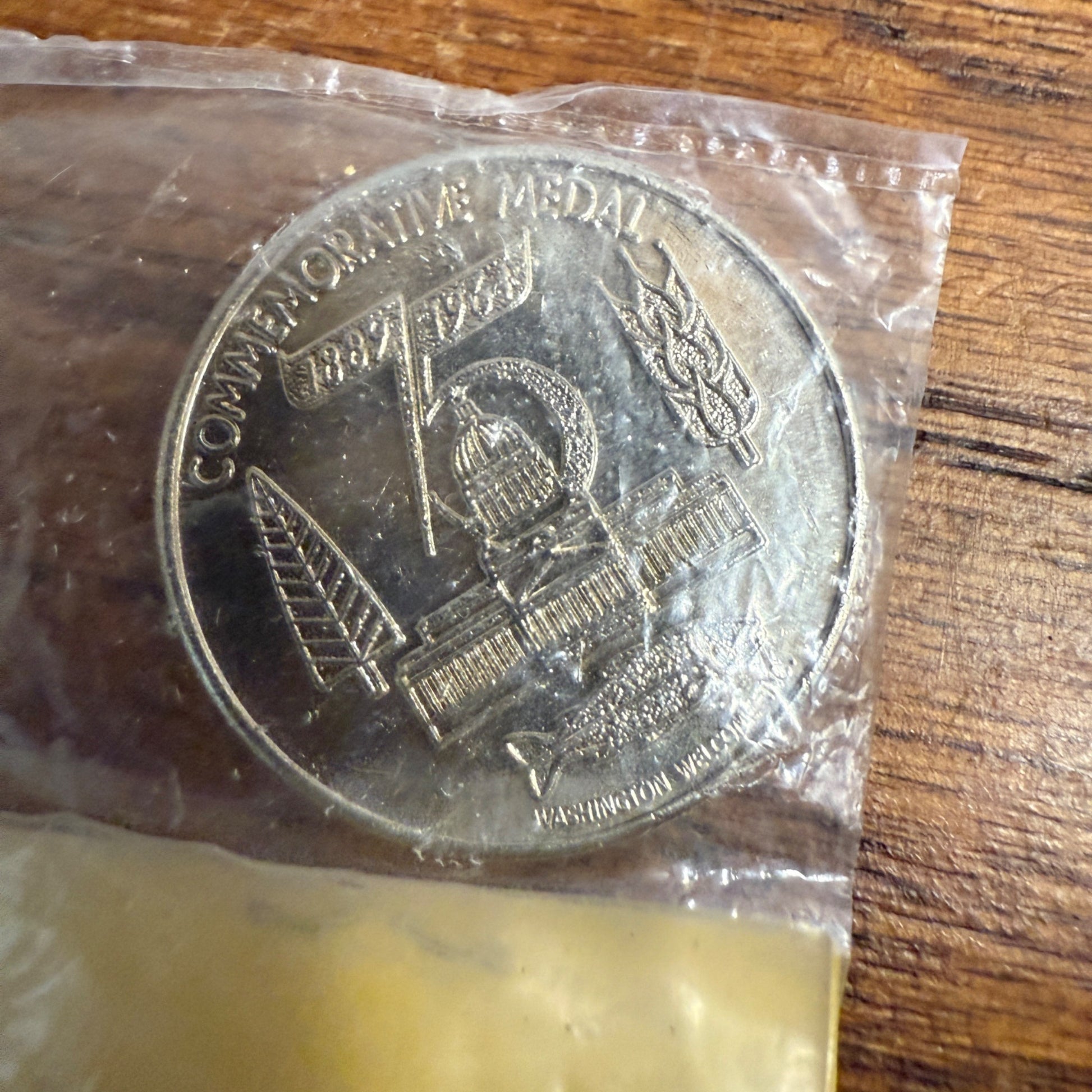 Washington State Diamond Jubilee Coin Token From 1964 In ORIGINAL PACKAGE