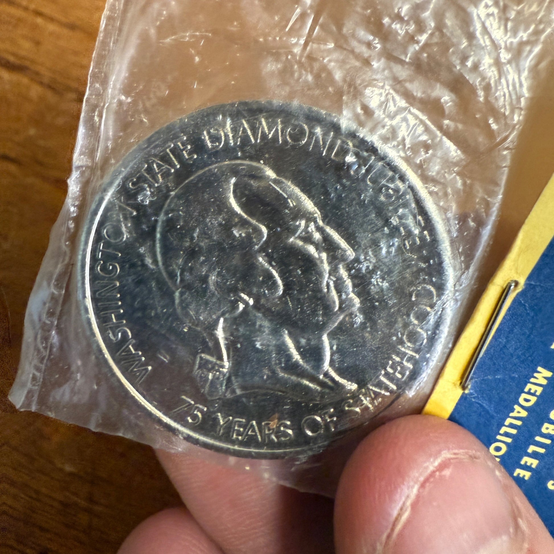 Washington State Diamond Jubilee Coin Token From 1964 In ORIGINAL PACKAGE