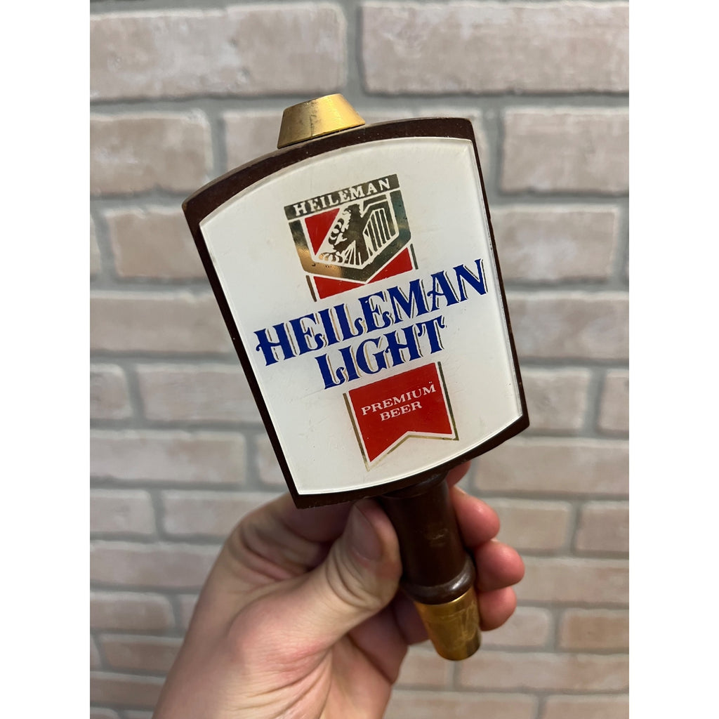 Vintage Heileman Light Premium Beer Wooden Tab Knob Handle