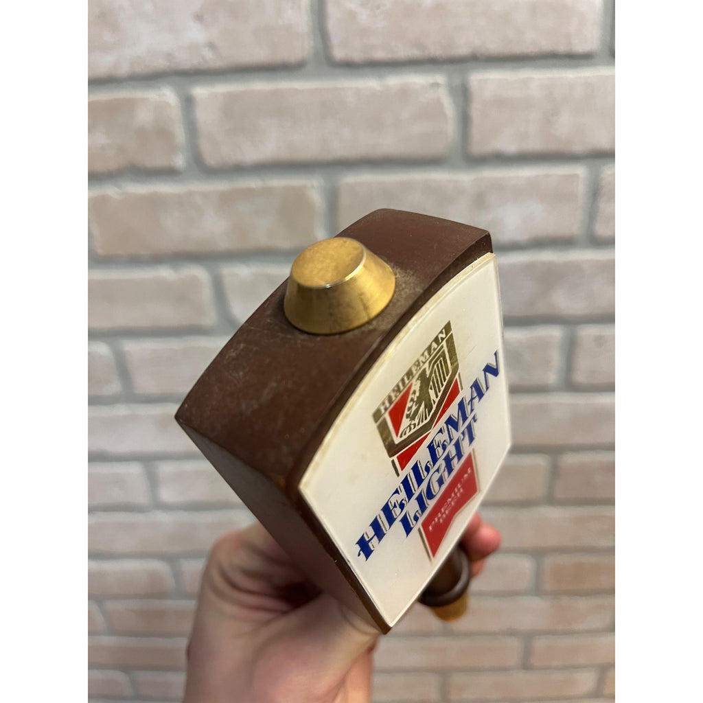 Vintage Heileman Light Premium Beer Wooden Tab Knob Handle