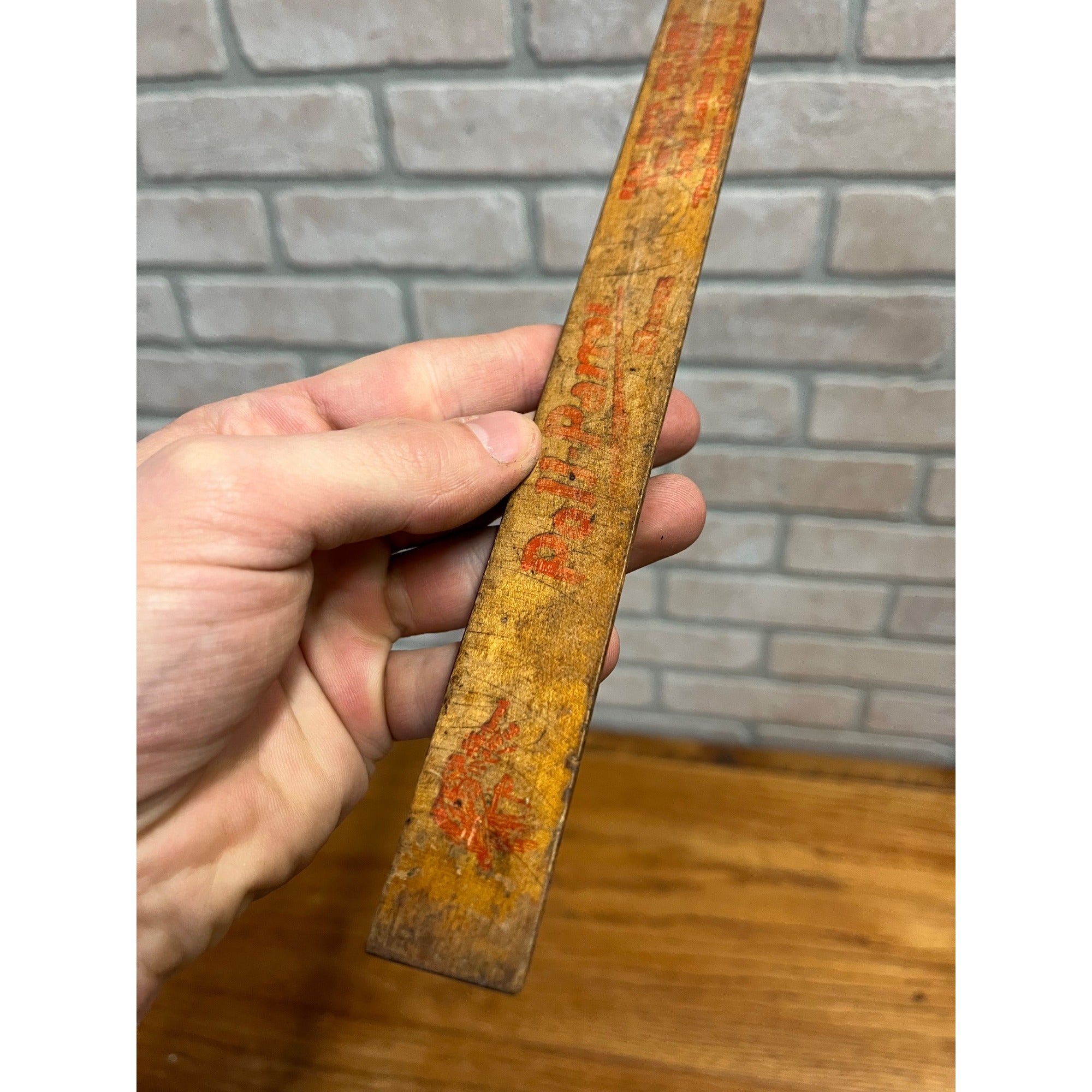 Vintage Wisconsin Wooden Advertising Ruler Winneconne Berch's Shoe Store Wis WI