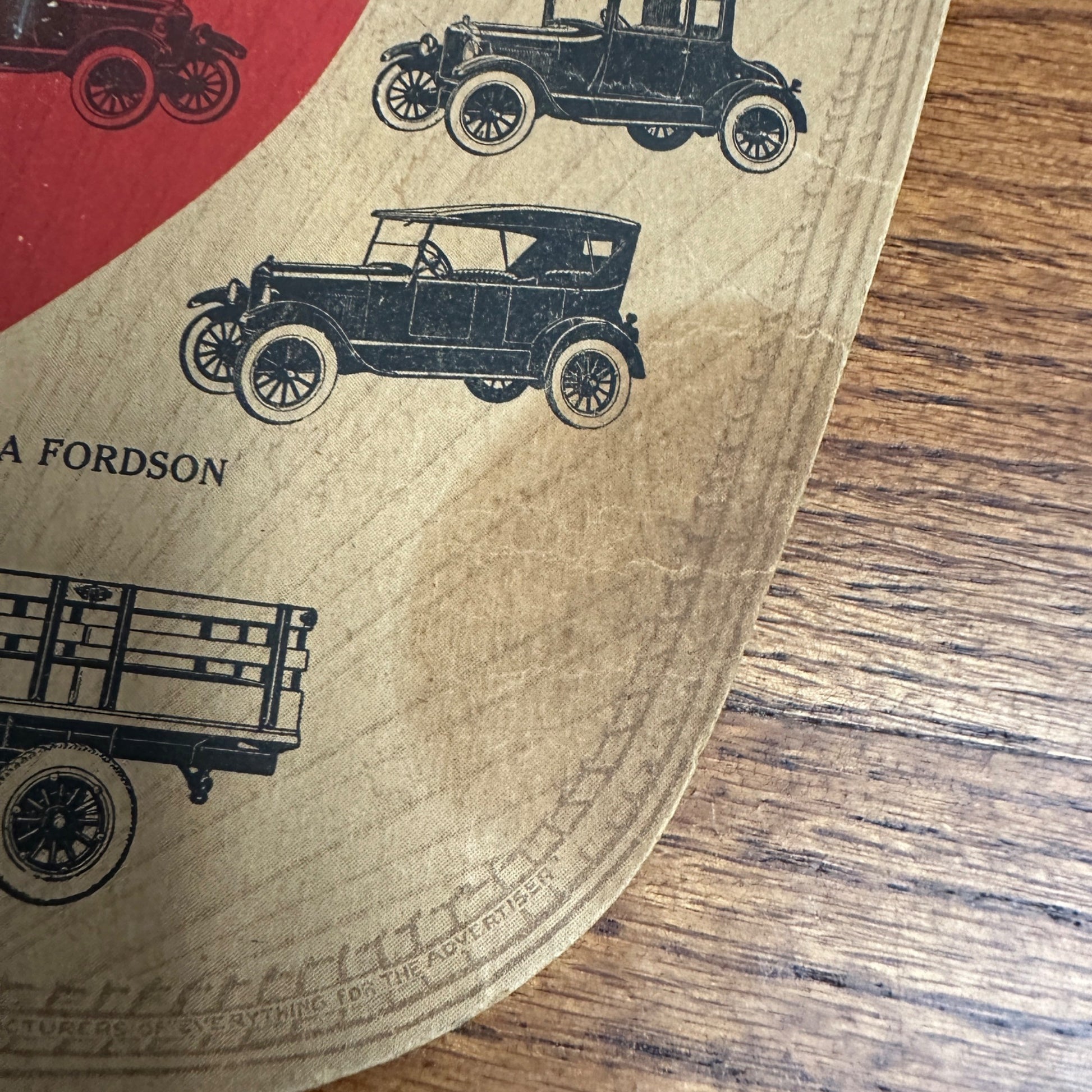 Ford Dealer Fan Promo Schibilsky Motor Co. Plymouth WI 1917