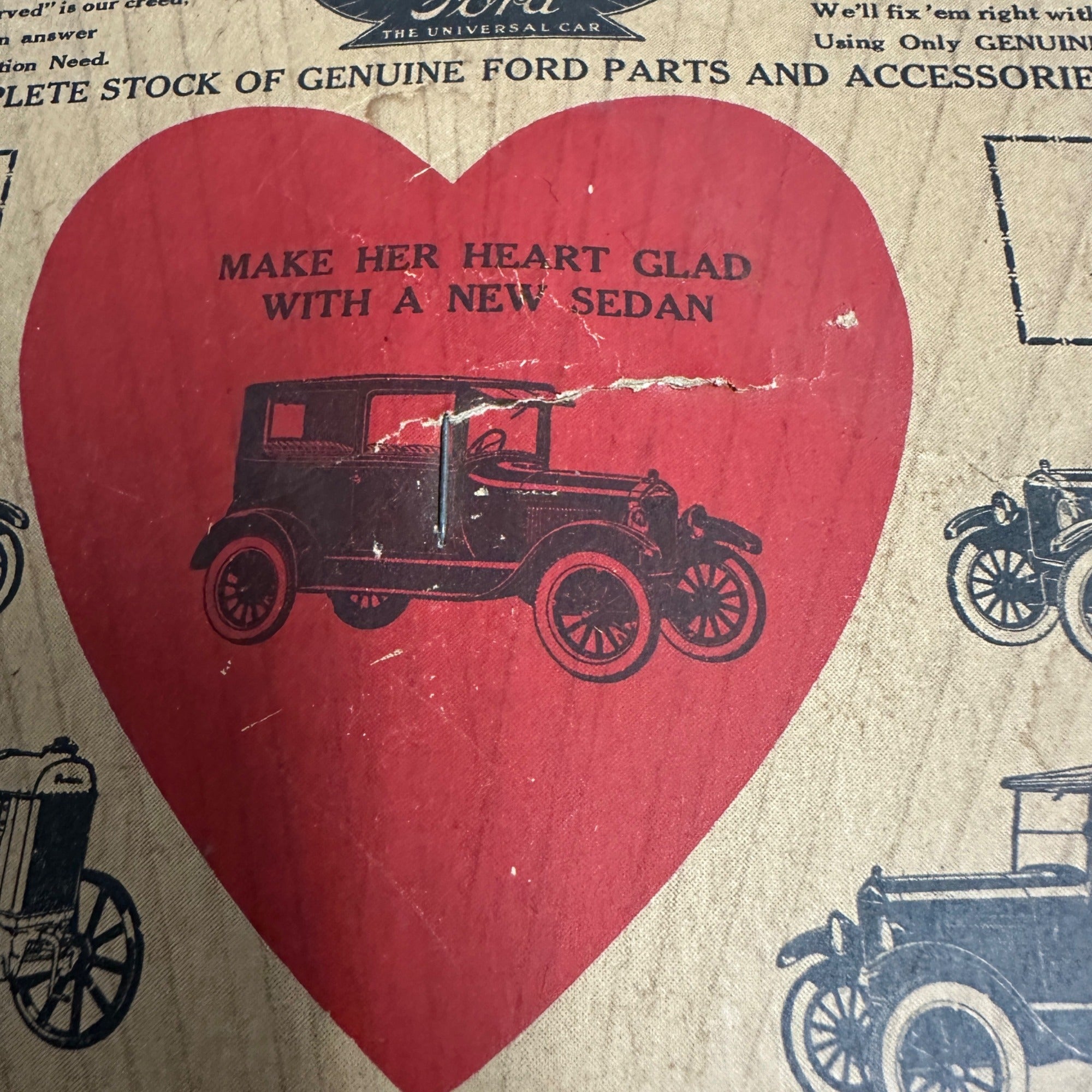Ford Dealer Fan Promo Schibilsky Motor Co. Plymouth WI 1917