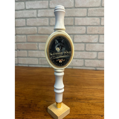 Vintage Wisconsin Brewing Co. Silver Fox Winter Ale Beer Tap Handle