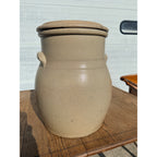 Antique 19th c. Stoneware Salt Glaze Water Cooler Cobalt Weeks Bros Ohio w/ Lid
