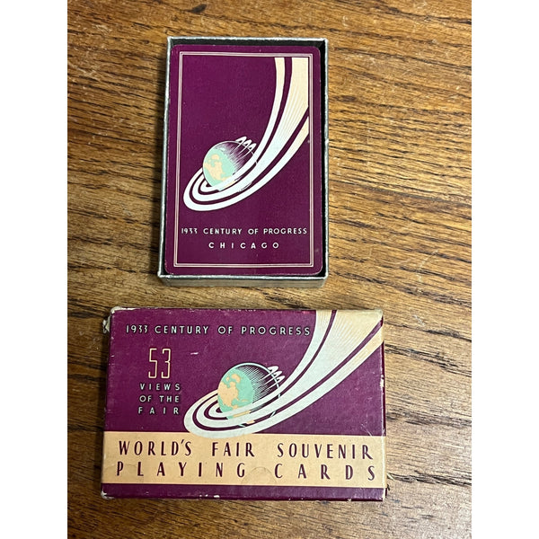 1933 Chicago World's Fair - Playing Cards Deck with Box Century of Progress