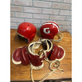 Vintage Football Plastic Helmets Shoulder Pads Youth Size Rawlings Wilson