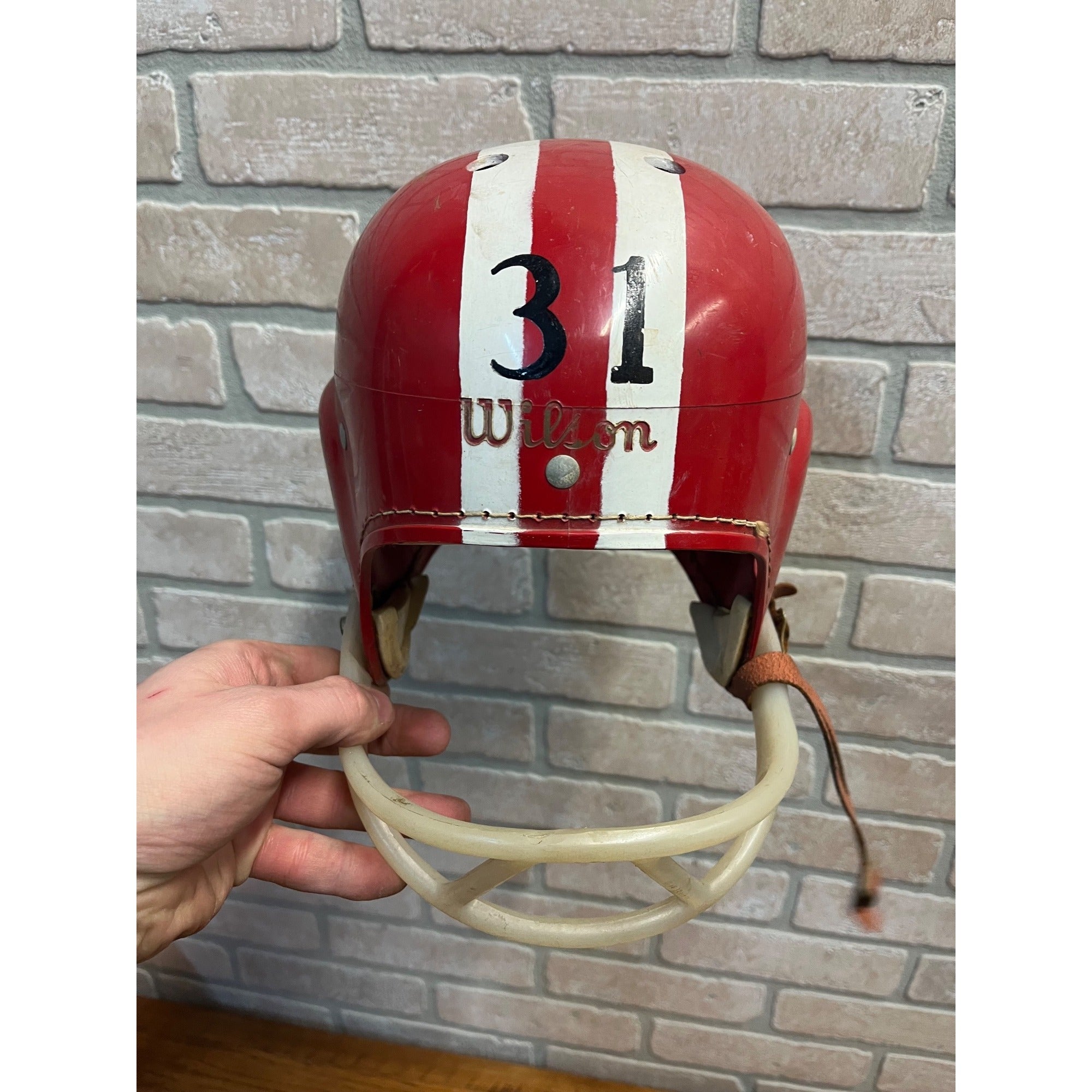 Vintage Football Plastic Helmets Shoulder Pads Youth Size Rawlings Wilson