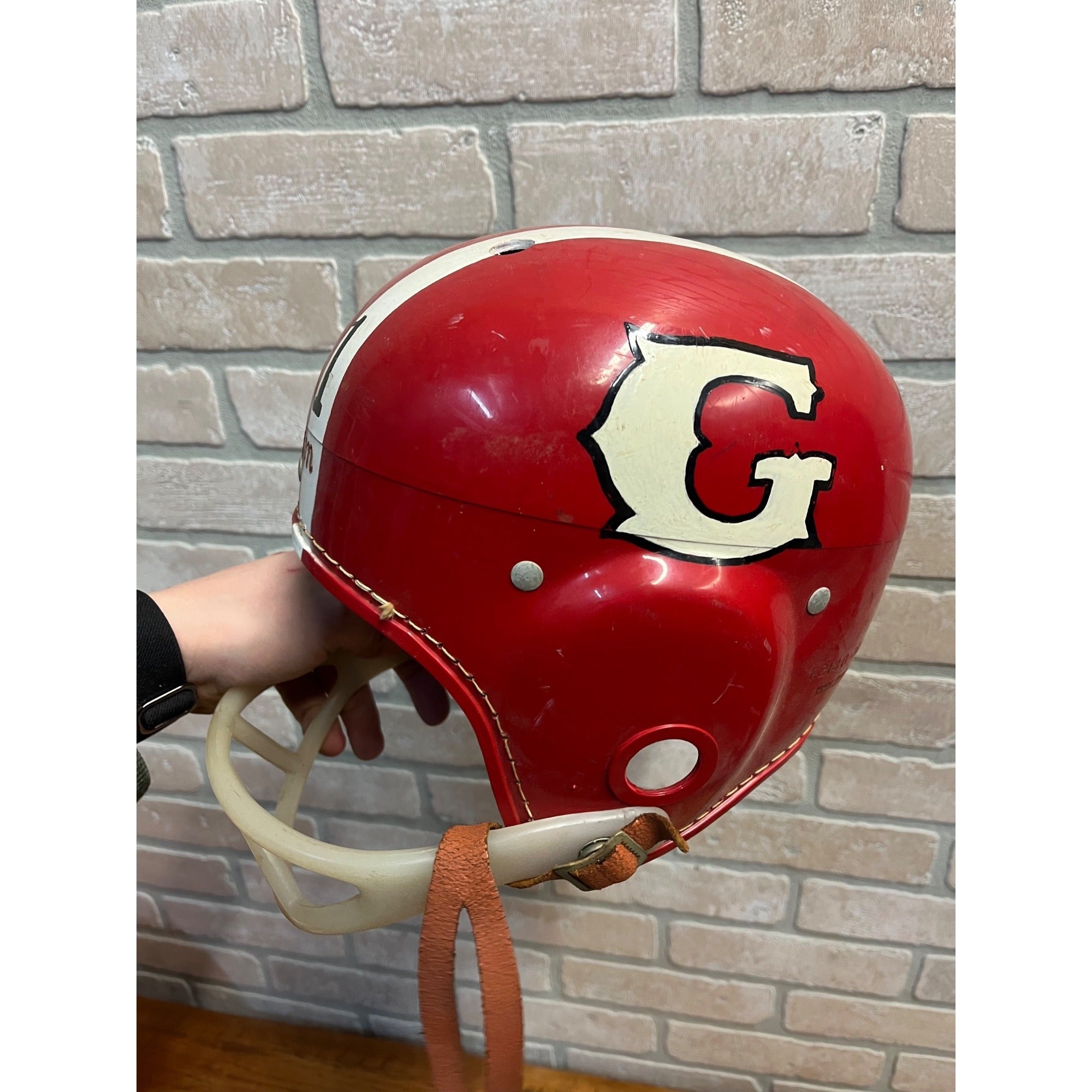 Vintage Football Plastic Helmets Shoulder Pads Youth Size Rawlings Wilson