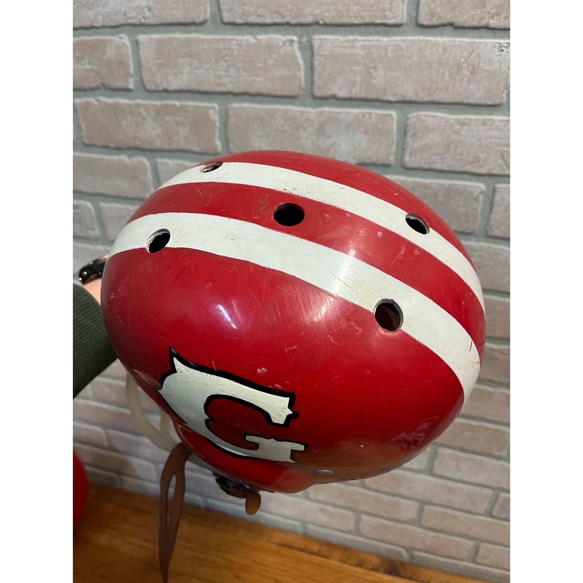 Vintage Football Plastic Helmets Shoulder Pads Youth Size Rawlings Wilson