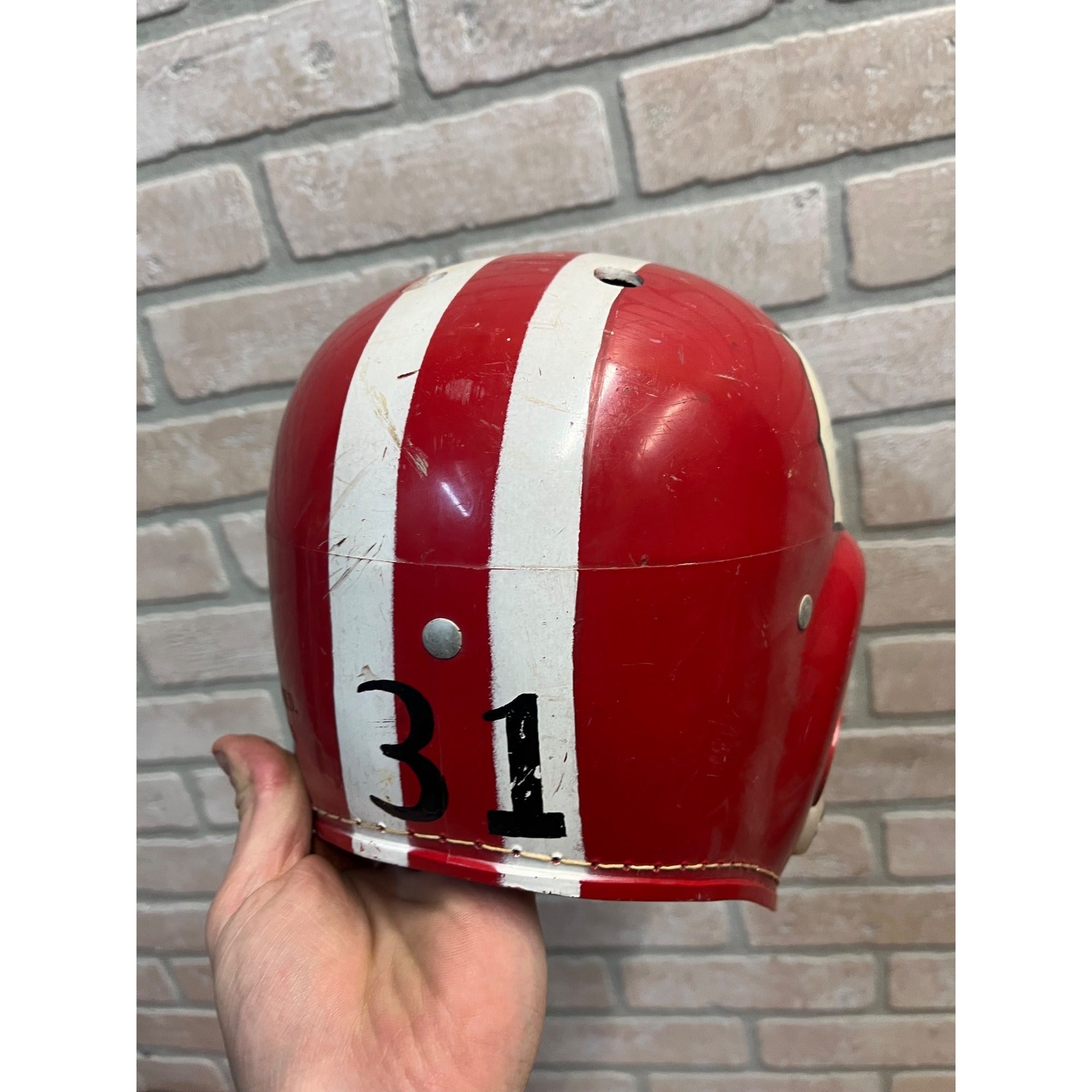Vintage Football Plastic Helmets Shoulder Pads Youth Size Rawlings Wilson