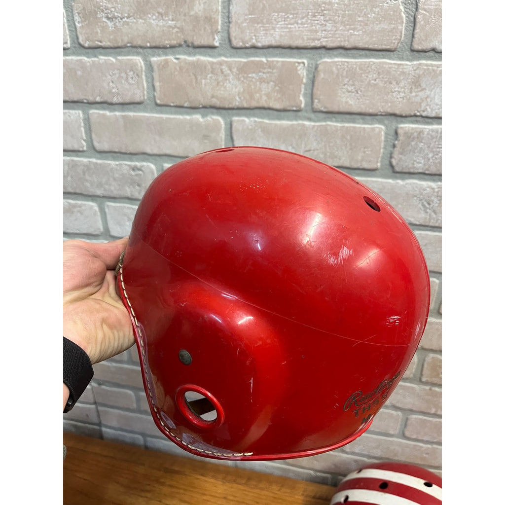 Vintage Football Plastic Helmets Shoulder Pads Youth Size Rawlings Wilson
