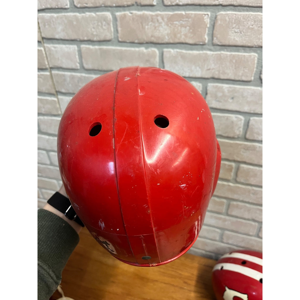 Vintage Football Plastic Helmets Shoulder Pads Youth Size Rawlings Wilson