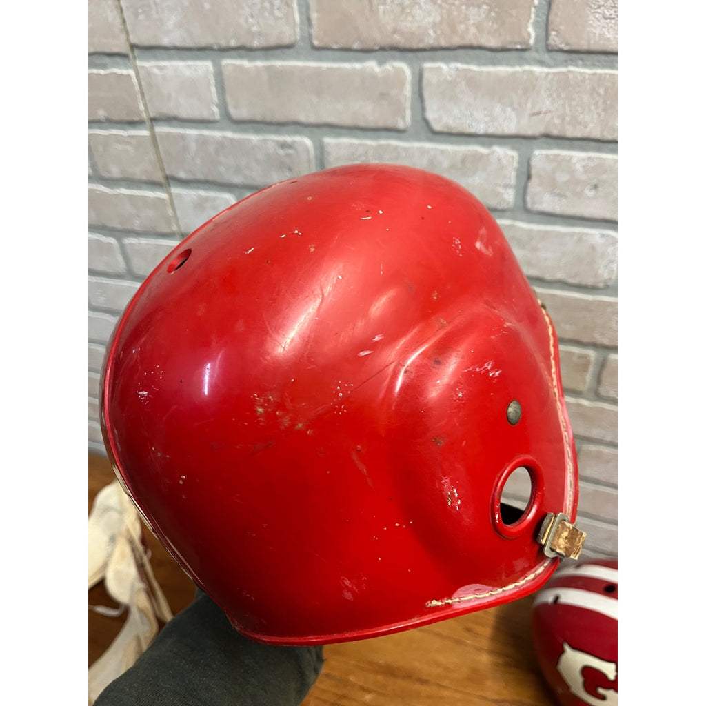 Vintage Football Plastic Helmets Shoulder Pads Youth Size Rawlings Wilson