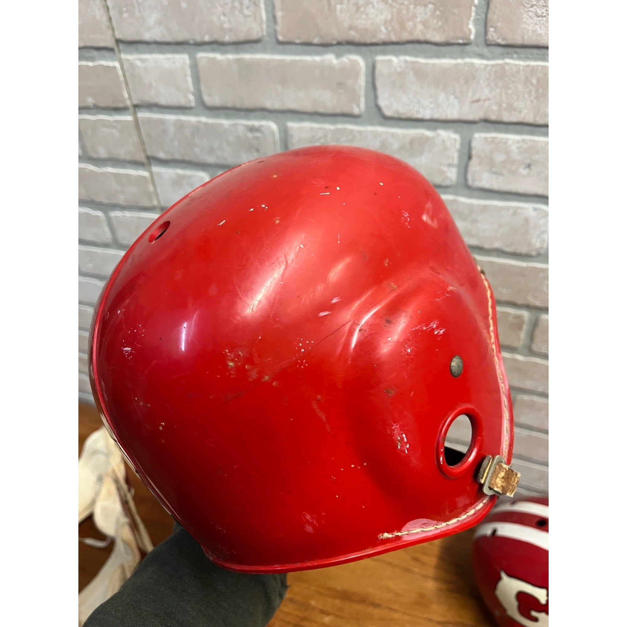 Vintage Football Plastic Helmets Shoulder Pads Youth Size Rawlings Wilson