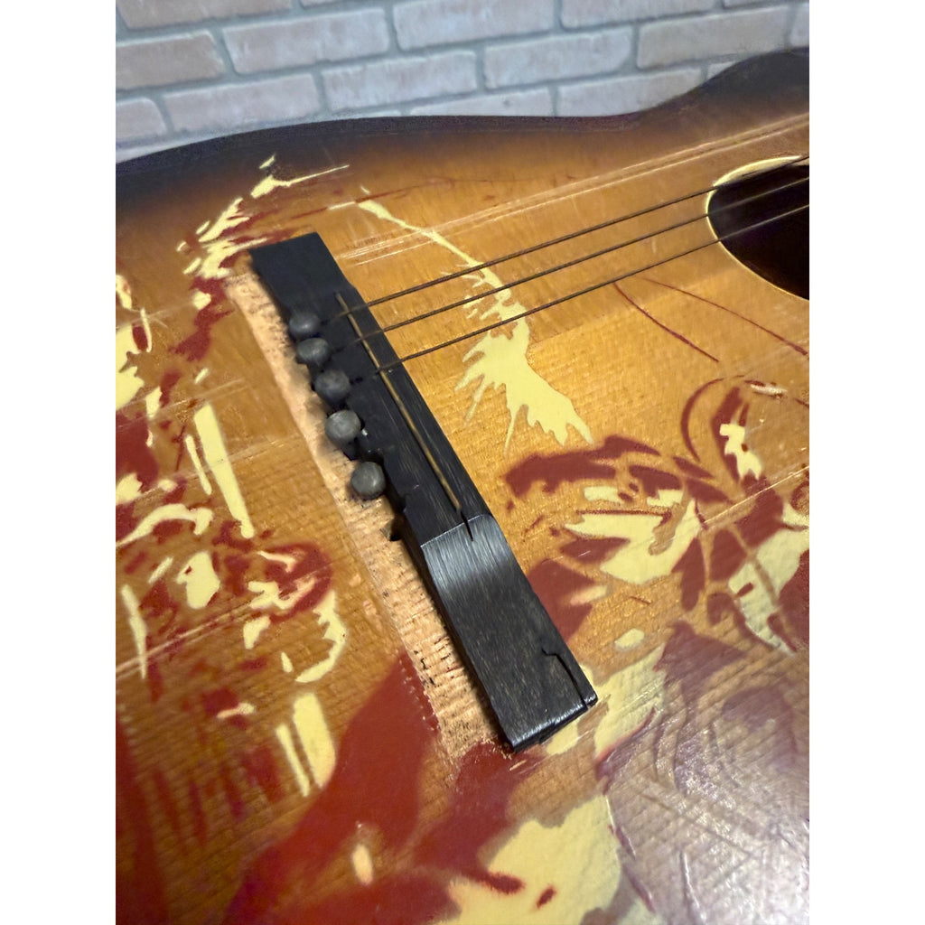Vintage Gene Autry 1943 Melody Ranch Cowboy Parlor Youth Guitar For parts