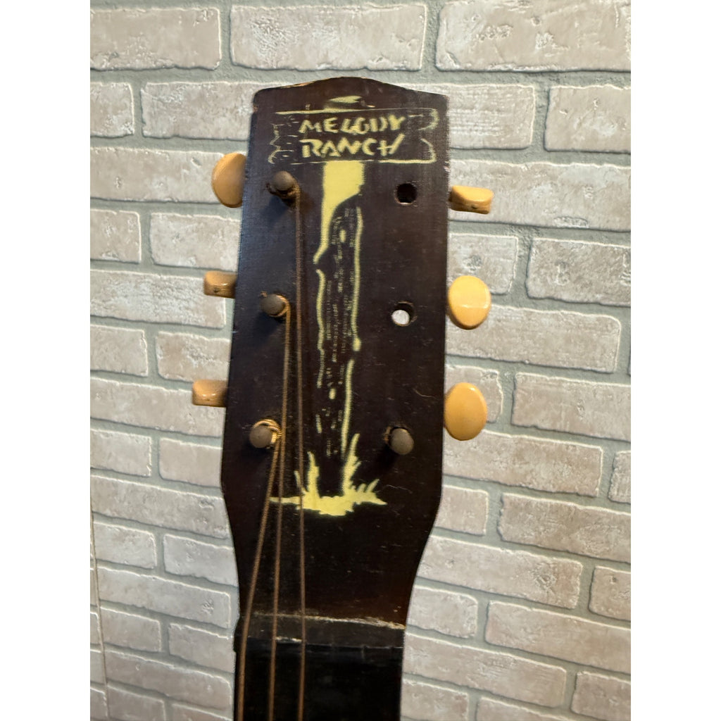 Vintage Gene Autry 1943 Melody Ranch Cowboy Parlor Youth Guitar For parts