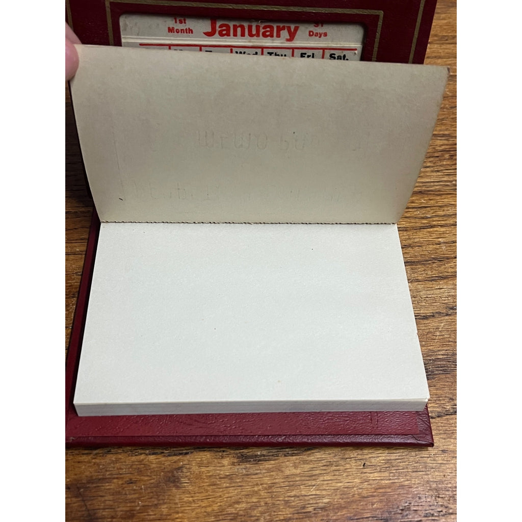 Vintage Perpetual Calendar & Memo Pad Advertising Venetian Pharmacy