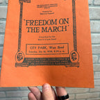 Vintage 1938 West Bend Wisconsin Freedom March Booklet Abraham Lincoln