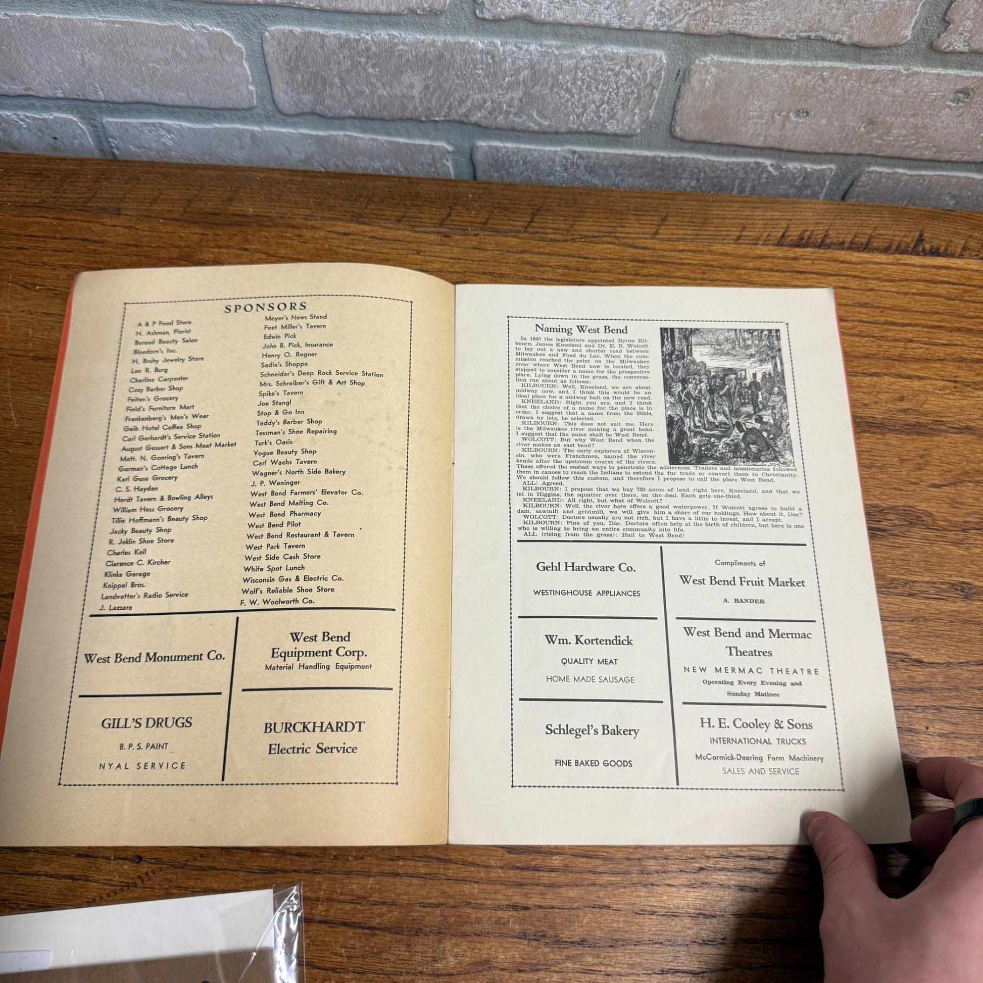 Vintage 1938 West Bend Wisconsin Freedom March Booklet Abraham Lincoln