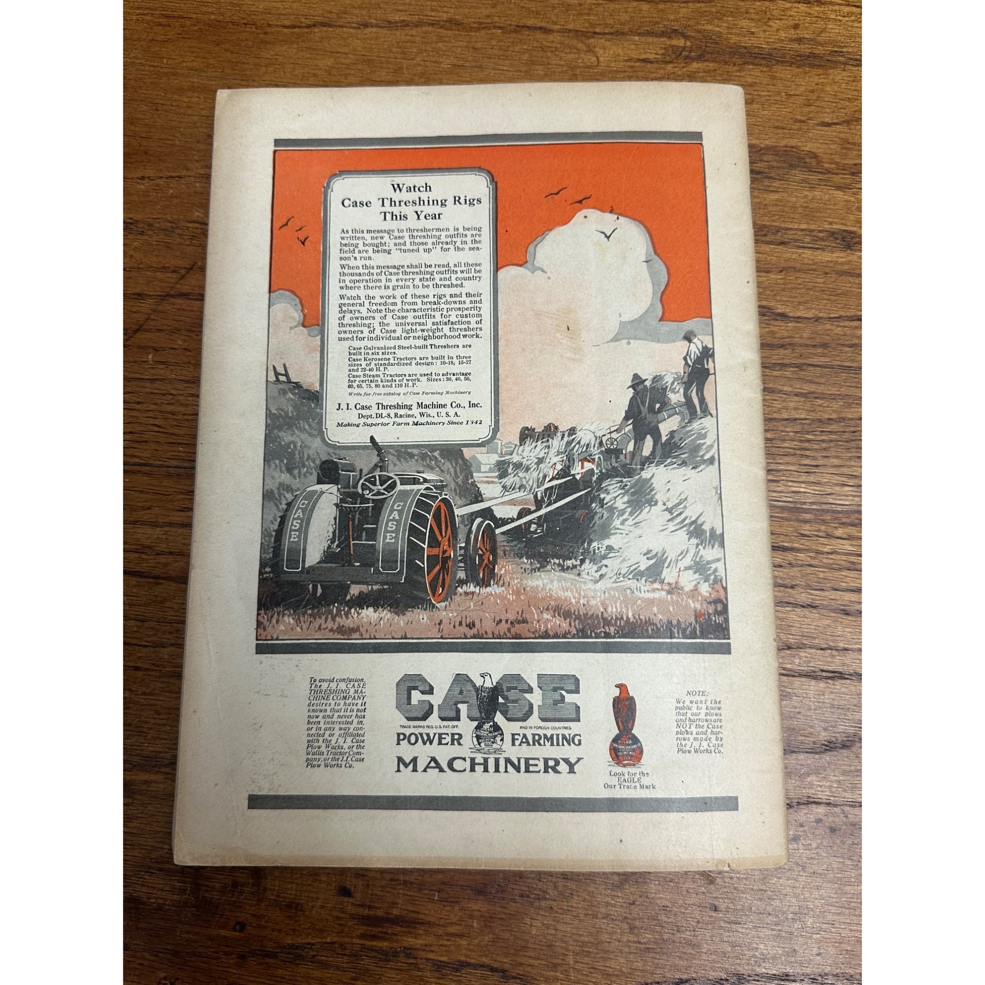 Vintage Tractor & Gas Engine Review August 1920 Magazine Wisconsin Ads Deere Moline