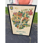 Original Vintage 1953 Bedford British Railways Travel Poster Framed