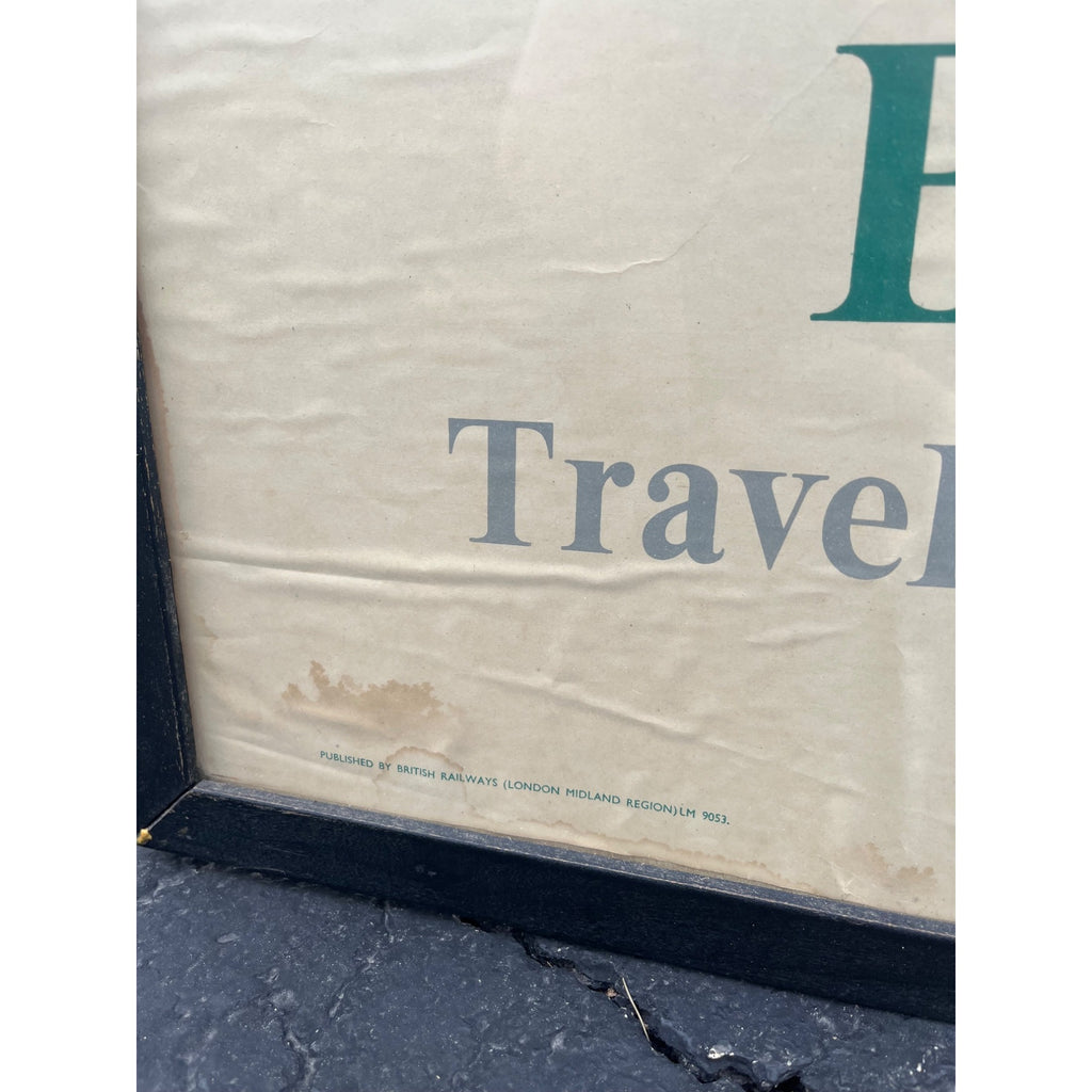 Original Vintage 1953 Bedford British Railways Travel Poster Framed