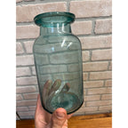 Antique c1880 Chase Valley Glass Co. C Co. 2 MILW Wax Seal Fruit Jar - 1 Quart