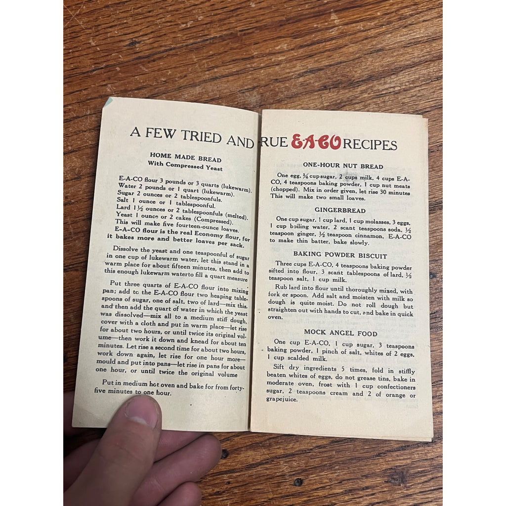 E-A-Co Flour Everett Aughenbaugh & Co Waseca Minnesota Advertising Recipes