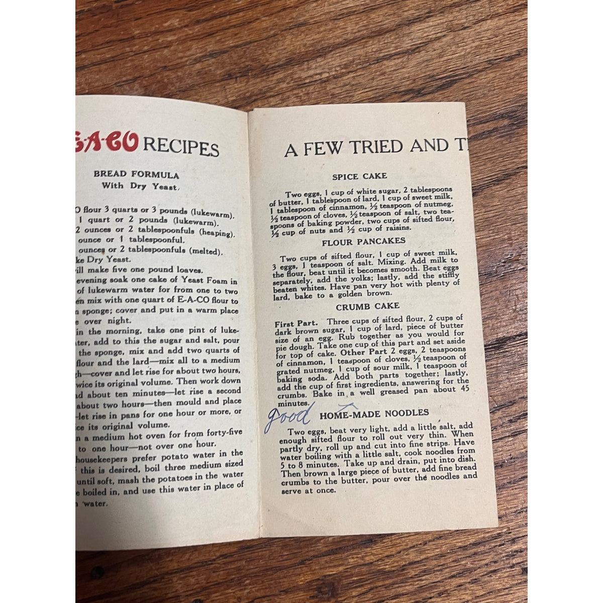 E-A-Co Flour Everett Aughenbaugh & Co Waseca Minnesota Advertising Recipes