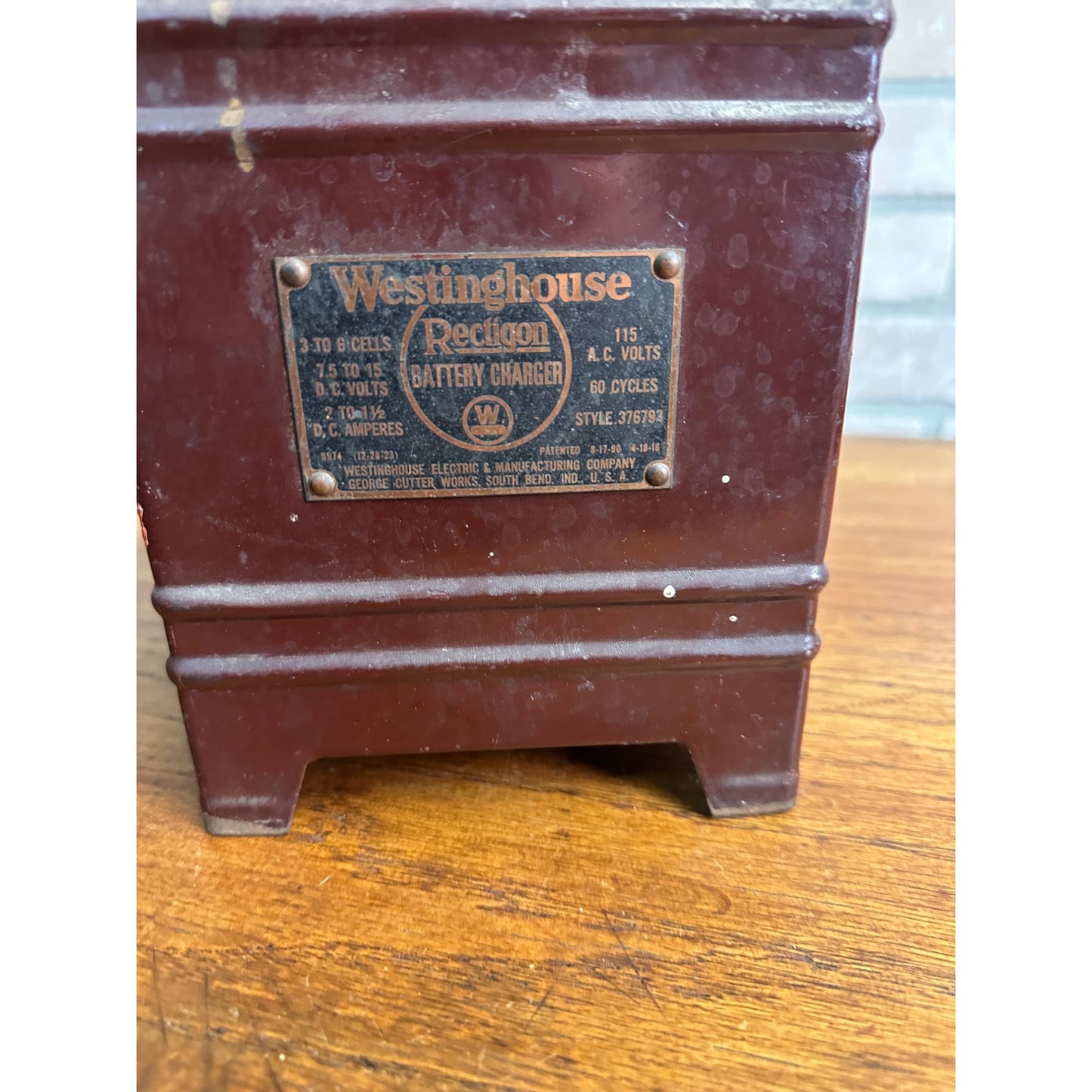 Westinghouse Rectigon Trickle Battery Charger Auto Steampunk Industrial