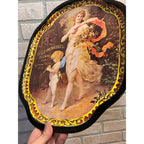 Vintage Leinenkugel's Brewing Co. tray with Woman and Cherub