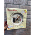 Royal Doulton Whimsical 1988 The Bunnykins Teaching 8" Fine Bone China Clock