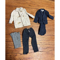 Vintage 1960s Tammy Doll Family Dad 2 Button Suit, Car Coat , Bermuda Shorts