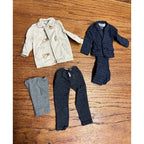 Vintage 1960s Tammy Doll Family Dad 2 Button Suit, Car Coat , Bermuda Shorts