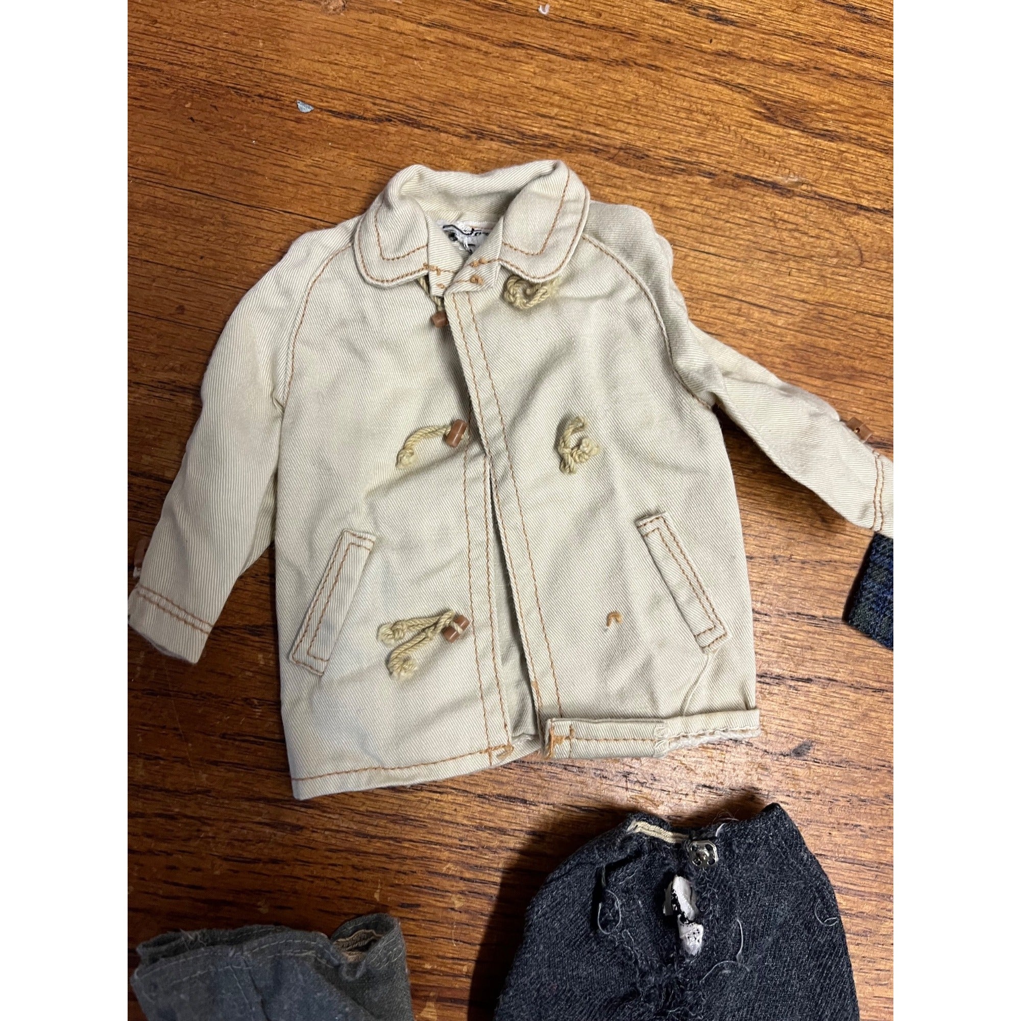 Vintage 1960s Tammy Doll Family Dad 2 Button Suit, Car Coat , Bermuda Shorts