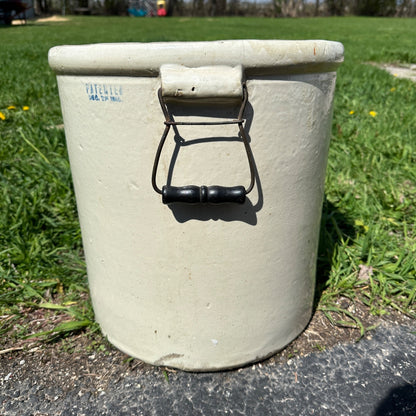 10 Gallon Red Wing Stoneware Crock w/ Bail Handles