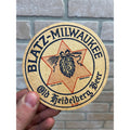 Blatz Old Heidelberg Beer Coaster 4 Inch Milwaukee, Wisconsin