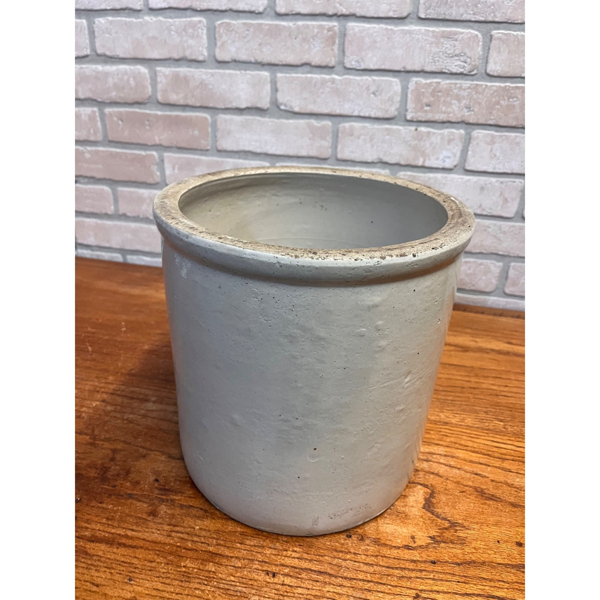 Vintage Glazed Red Wing Union Stoneware Co. Three-Gallon Cobalt Leaf Design Crock Minnesota, USA Primitive Kitchen Decor