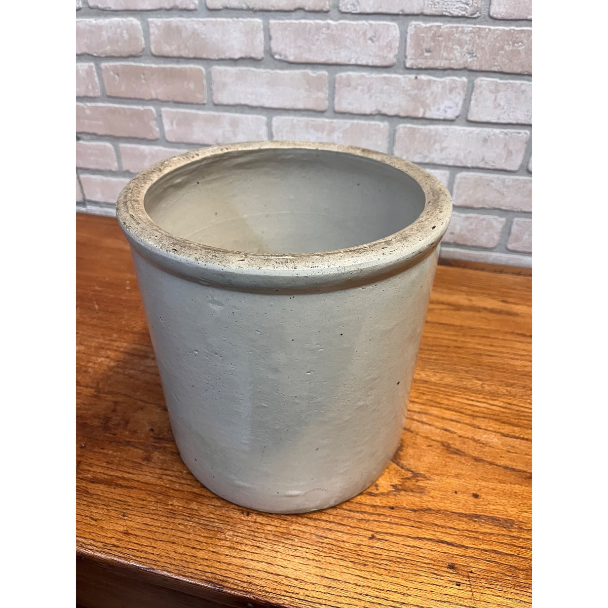 Vintage Glazed Red Wing Union Stoneware Co. Three-Gallon Cobalt Leaf Design Crock Minnesota, USA Primitive Kitchen Decor