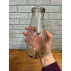 Early Vintage Half Pint Milk Bottle S. W. & W. Dairy Beloit Wisconsin 1916