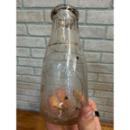 Early Vintage Half Pint Milk Bottle S. W. & W. Dairy Beloit Wisconsin 1916