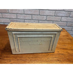 Vintage WWII 30 Cal Ammo Box Chest US Flaming Bomb Early T4E1 Armored Vehicle