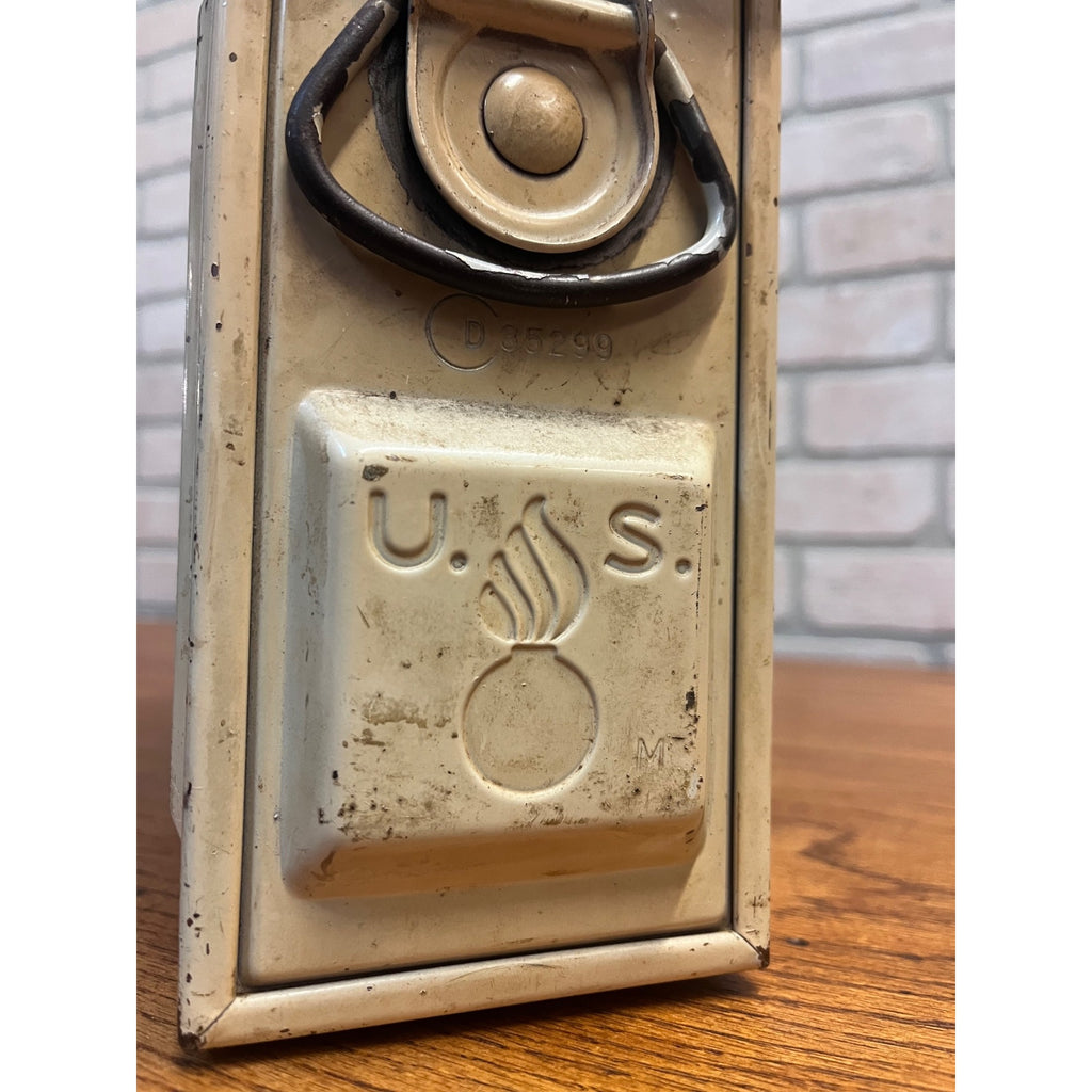 Vintage WWII 30 Cal Ammo Box Chest US Flaming Bomb Early T4E1 Armored Vehicle